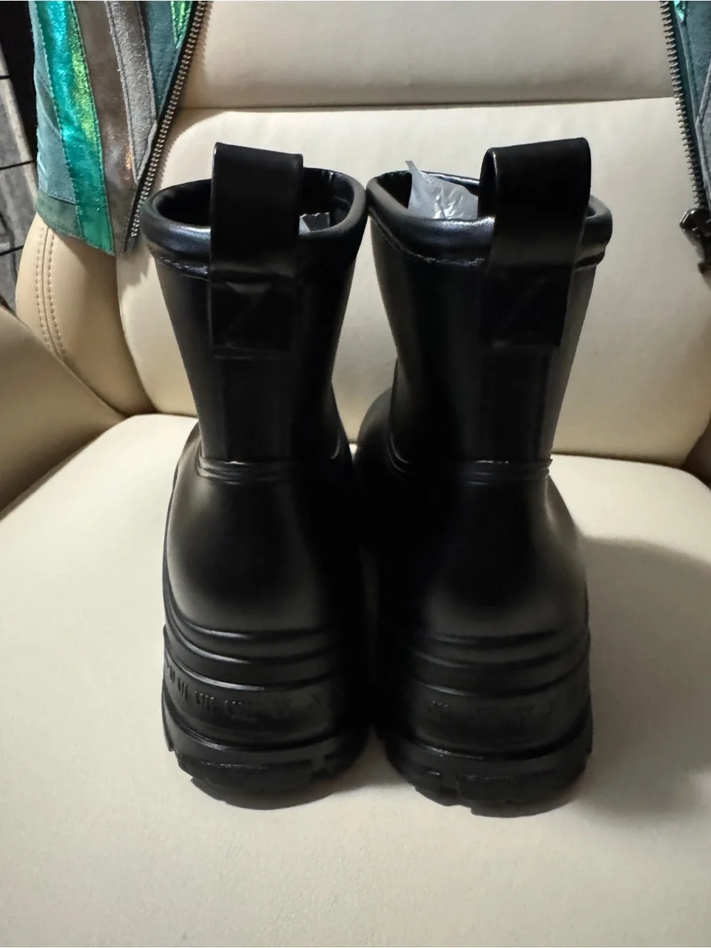 Black Women’s Platform Waterproof Ankle Boots - Picture 3 of 6